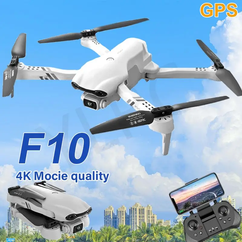 

Дрон F10 с широкоугольной камерой 4K HD, Wi-Fi, FPV
