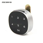 Цифровой умный электронный замок с паролем против часовой стрелки, деревянный шкаф, клавиатура, ящик, офисный цифровой электронный замок