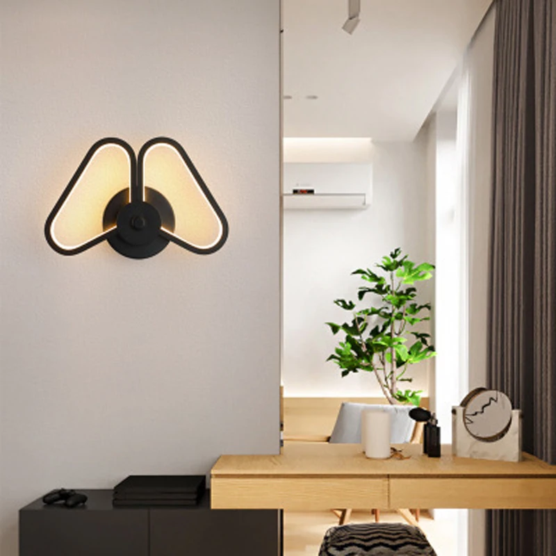 

Bedroom home place bedside led lights modern minimalist corridor aisle background wall lights rotatable entrance lights