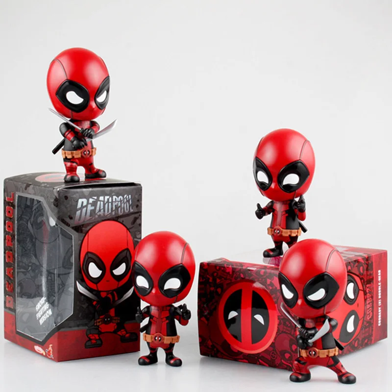 

Q Version of Anime Characters Deadpool Doll Shake/single-pole/double-pole/gesture Car Doll Ornaments Children's Gift Toys