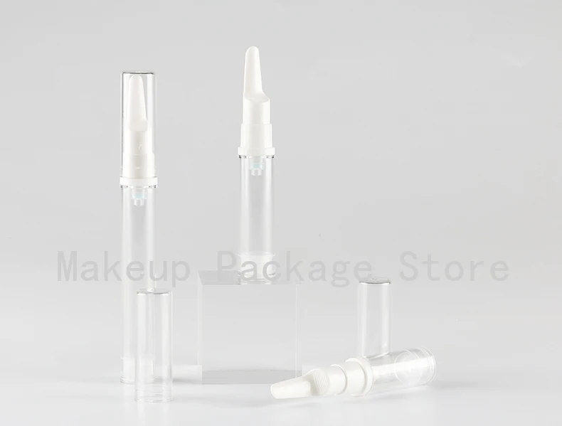 

5ml10ml15ml 10/30/50pcs/lot Empty Clear Airless Bottle,DIY Sample Eye Cream Container Packing,Portable Airless Emulsion Package