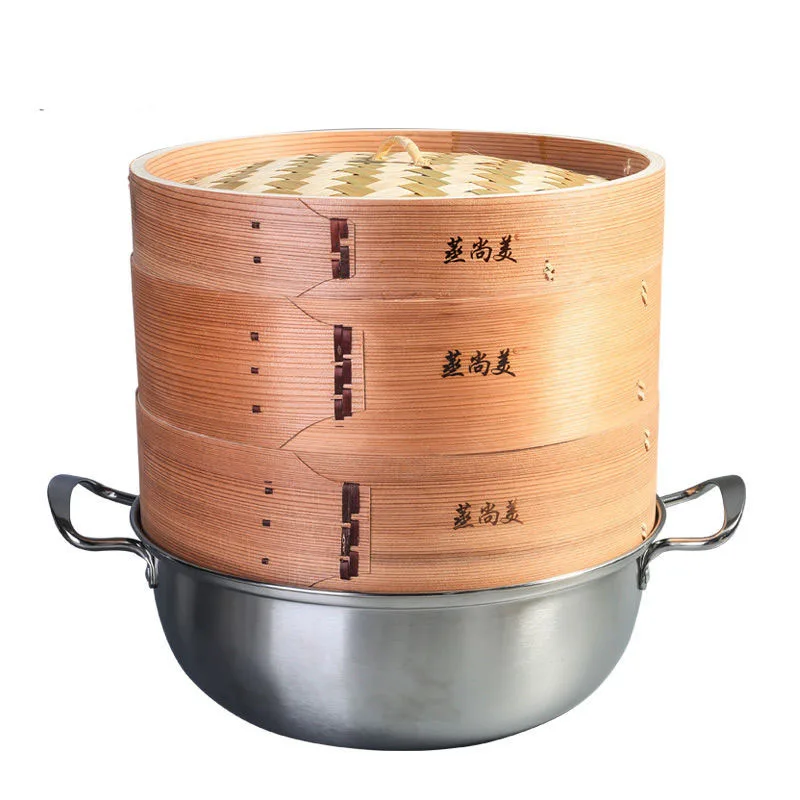 Пароварка из нержавеющей стали композитное дно Толстая двойная ручка для супа