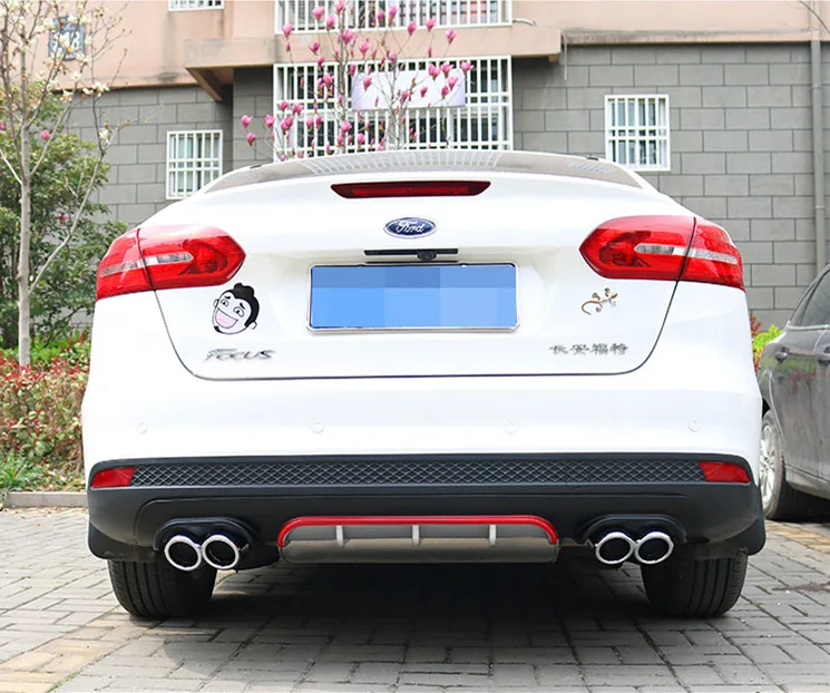 Для Ford Focus задний бампер диффузор протектор для 2013 2014 2015 2016 2017 спойлер комплект