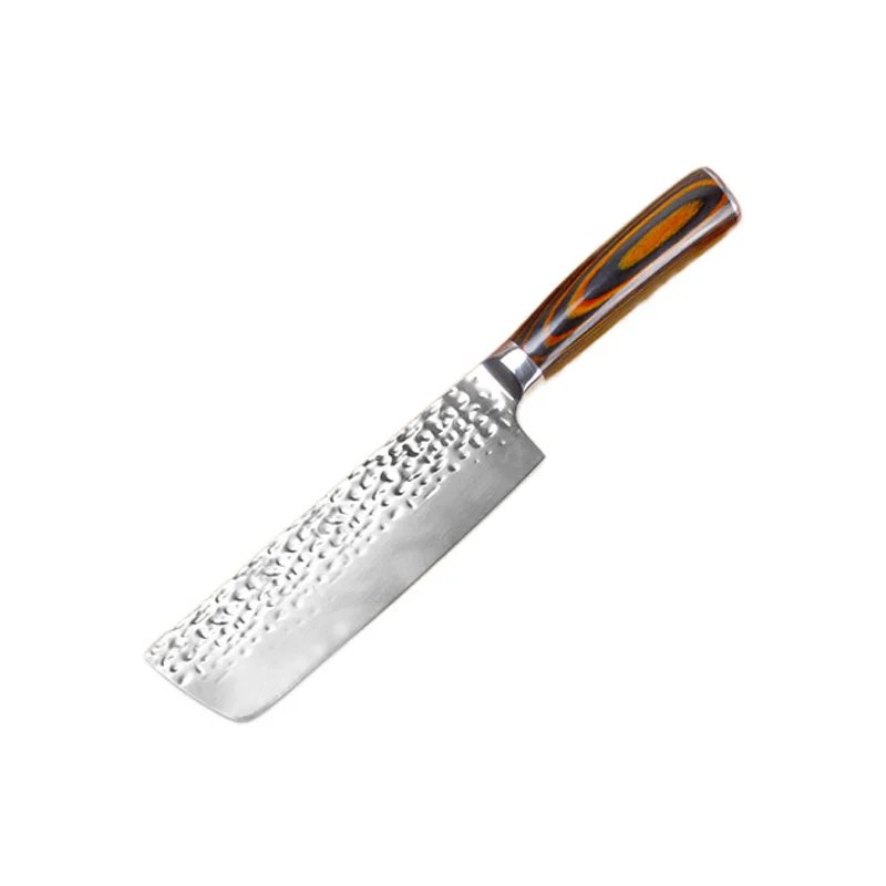 

Professional Cooking Knives Damascus Veins Chef Knife Wood Handle Kitchen Knifes Handcraft Hammer Blade Kitchen Tools 30cm