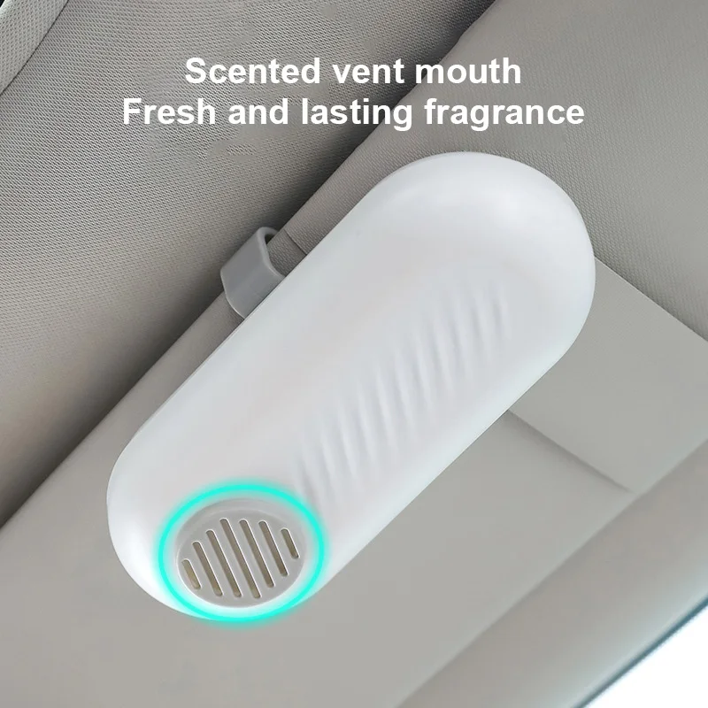 

Car Glasses Box With Aromatherapy Piece Car Supplies Bill Glasses Clip General Sun Visor Storage Sunglasses Holder Glasses Case