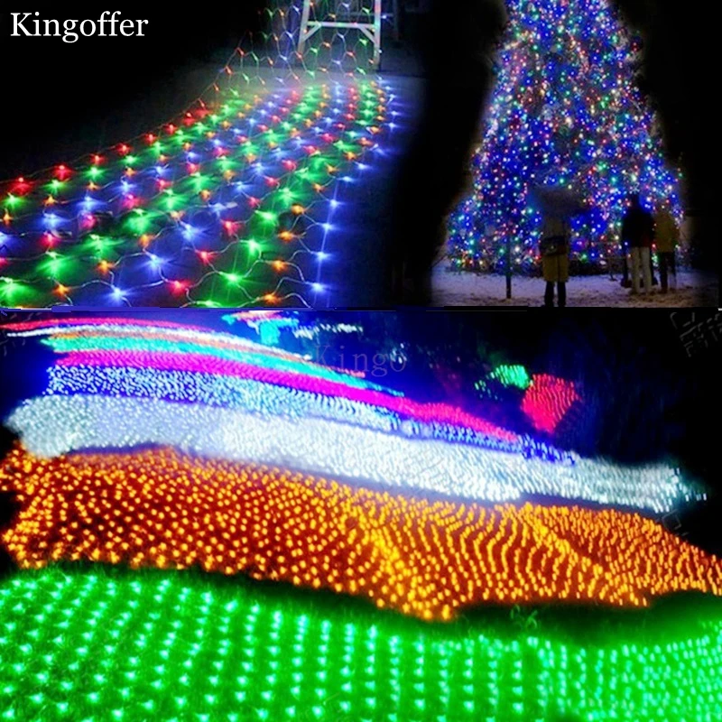 Светодиодные сетчатые светильники 220 В свадебные украшения Рождественская