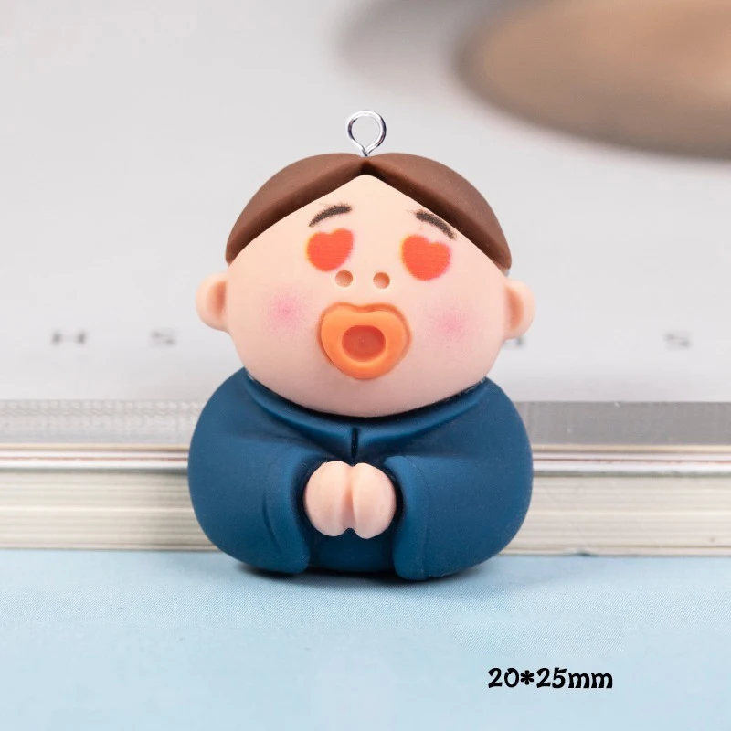10 шт. забавные Подвески в виде странного дяди из смолы серьги брелок ожерелье