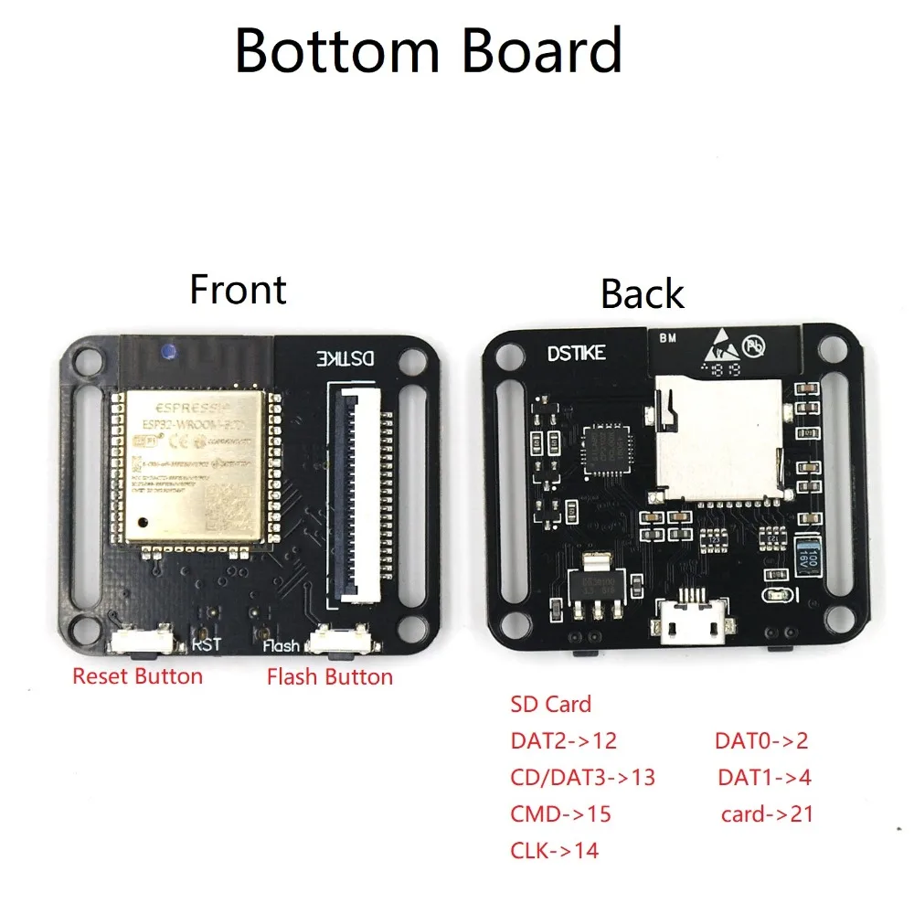 DSTIKE ESP32 часы DevKit изолятор балки встряхивая макетная плата OLED или на