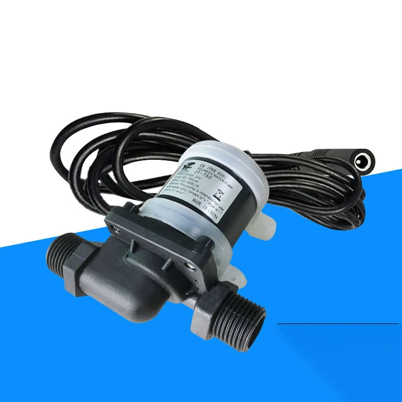 

12V 24V DC Brushless Water Pump Silent 4 Points Threaded Solar Water Heater Shower Floor Heating Booster Pump