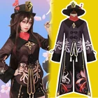 парик genshin impact cosplay ху тао геншин косплей парик геншин импакт Костюмы для косплея костюм hu tao cosplay рукав безумный азарт косплей форма для онигири костюм для девочки костюм школьницы