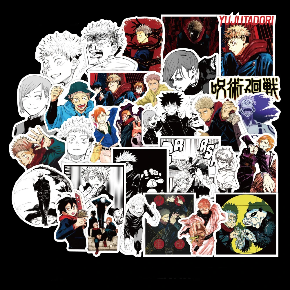 

10/30/50 pcs Cartoon Fighting Characters Color Graffiti Personality Stickers Motorcycle Skateboard Guitar Diary Waterproof Decal
