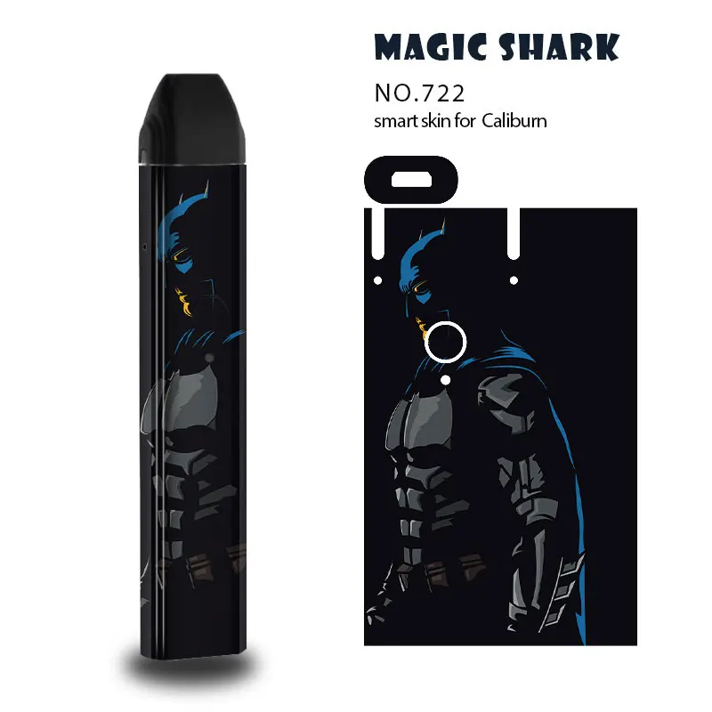 Magic Shark Doom Martian Volcanic Deadpool Smoke Batman Skin Case Обложка пленка наклейка для Uwell Caliburn 718-730 |