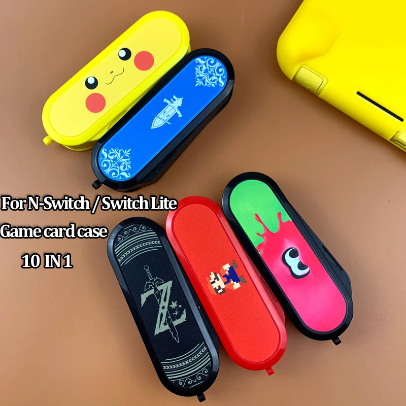 Новейший 10 в 1 портативный чехол для игровых карт Nintendo Switch противоударный коробка