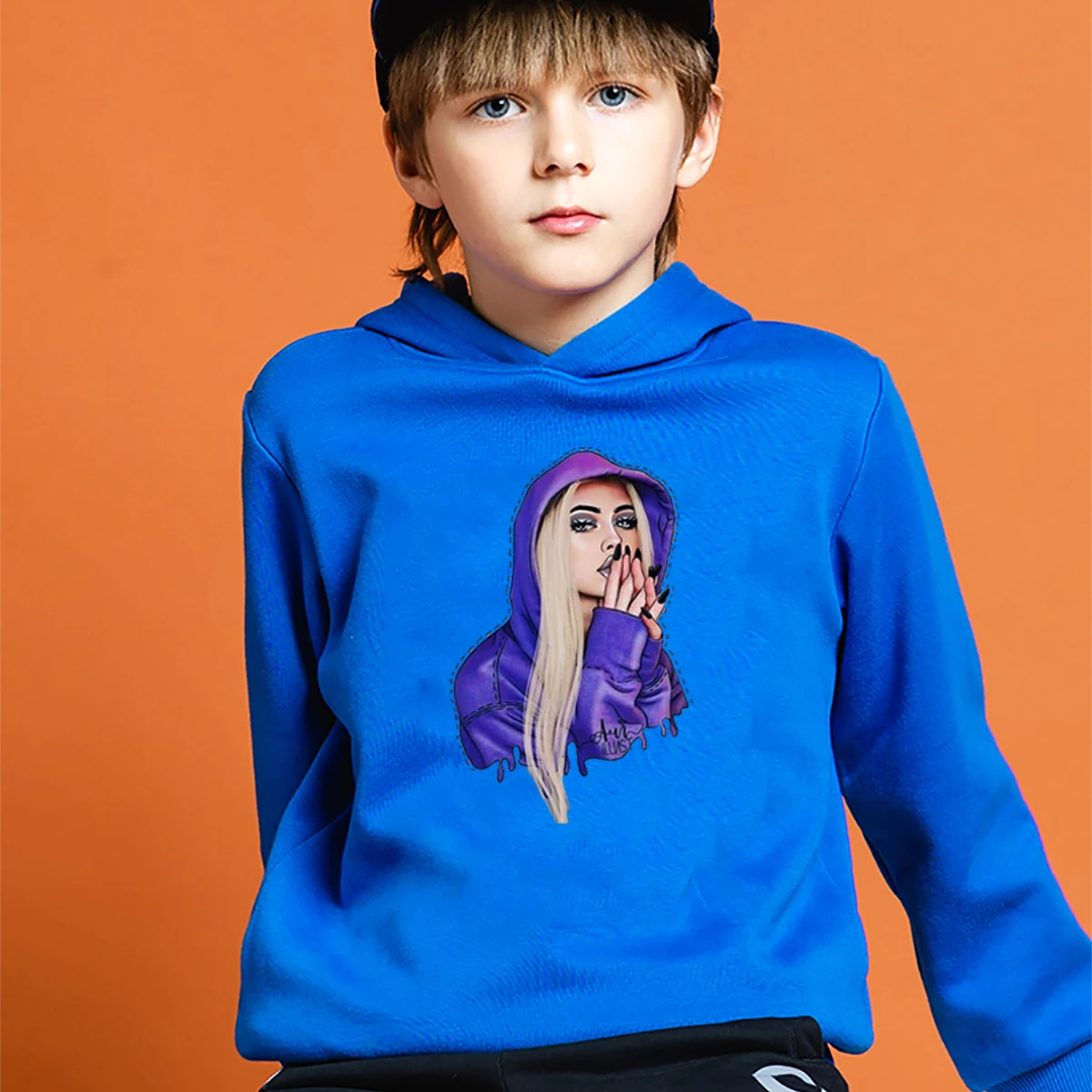 Hoodies 14 Новинка года; детские толстовки с капюшоном и принтом Billie Eilish для малышей; повседневные осенние толстовки для мальчиков и девочек; спортивная одежда с капюшоном для детей-подростков; Одежда для младенцев - Цвет: Hoodies 14