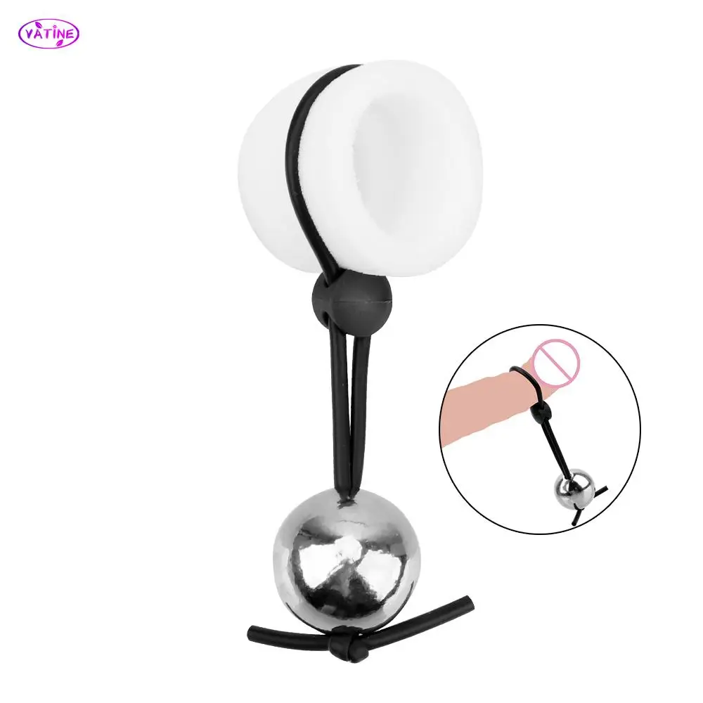 Металлическая гантеля шарик кольцо для пениса страпон секс игрушки мужчин