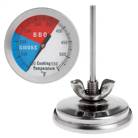 Термометр для барбекю, измеритель температуры с углем, 2 дюйма, 550f, для гриля