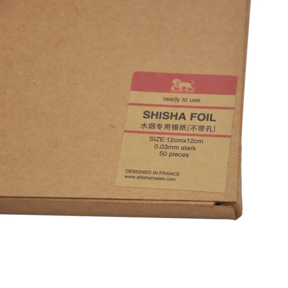 

50pcs/pack 0.03MM Aluminum Perforated Foil Paper for Hookah Shisha Nargila Bowl Special Hookah Paper