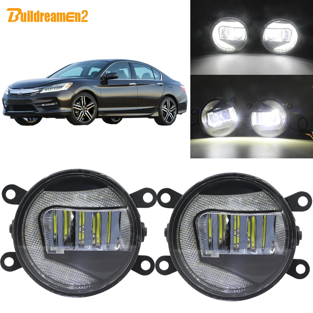 Buildreamen2 автомобильные аксессуары светодиодный проектор туман светильник + DRL