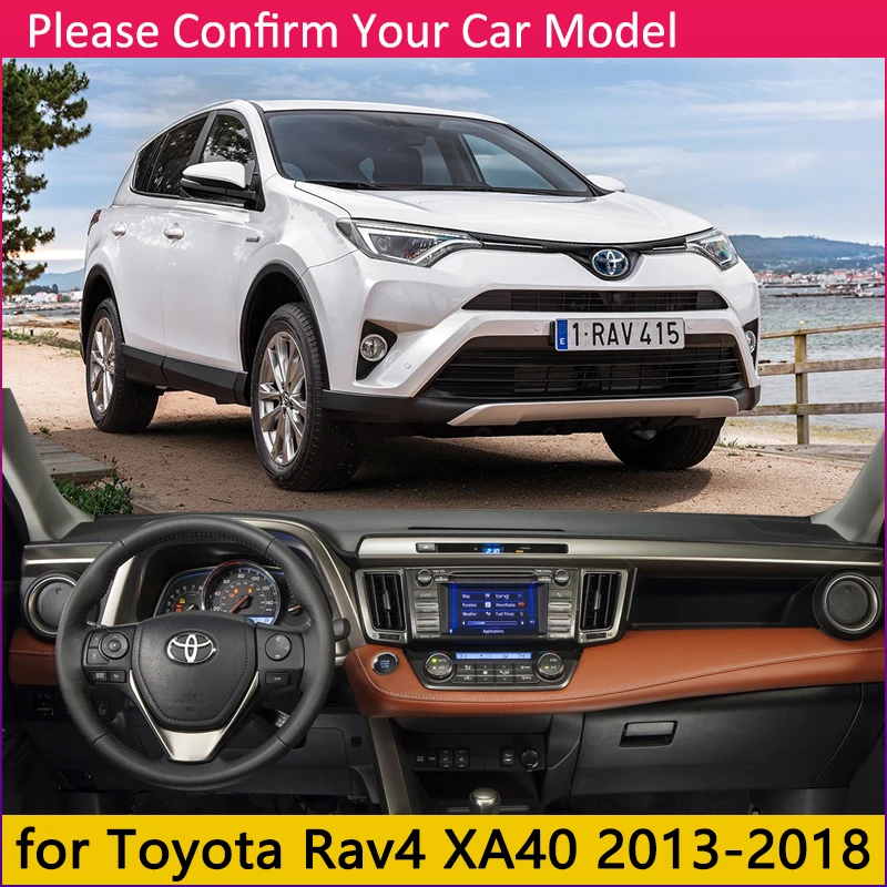 Нескользящий коврик для Toyota Rav4 2013 ~ 2018 XA40 накладка на приборную панель