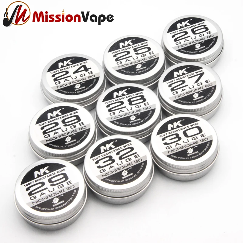 

NI80 Heat Wire 24GA 26GA 27GA 28GA 29GA 30GA Resistance Wire Coil for Vape Tank RDA RTA Electronic Cigarette Accessory