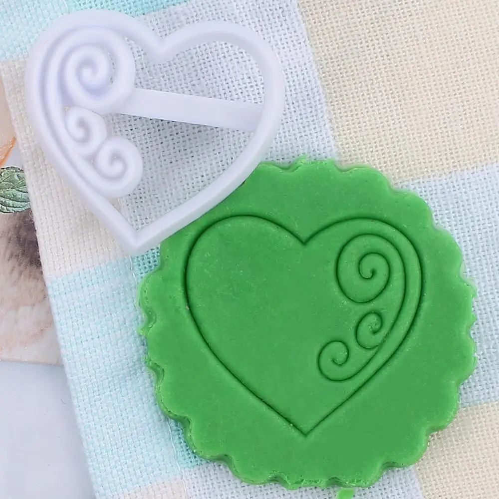 7 шт./компл. формы для помадки в форме сердца форма печенья бисквит мастика сделай