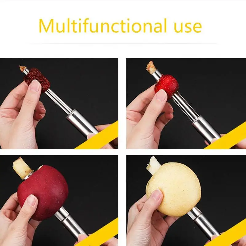 

Household Steel Core Remover Hawthorn Corer Seed Remover Artifact Accessories Steel Kitchen Core Fruit X9E8