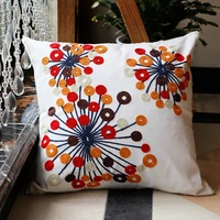 customized ethnic style pillowcase home living room sofa bedside embroidery cushion cover seat cushion car lumbar pillow 45x45cm
