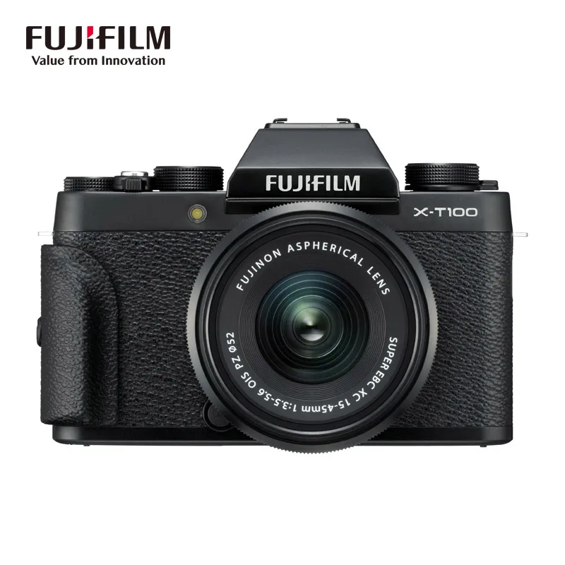 Fujifilm X-T100/XT100 беззеркальная цифровая Камера с XC15-45mm F3.5-5.6 OIS PZ объектив - Цвет: Black