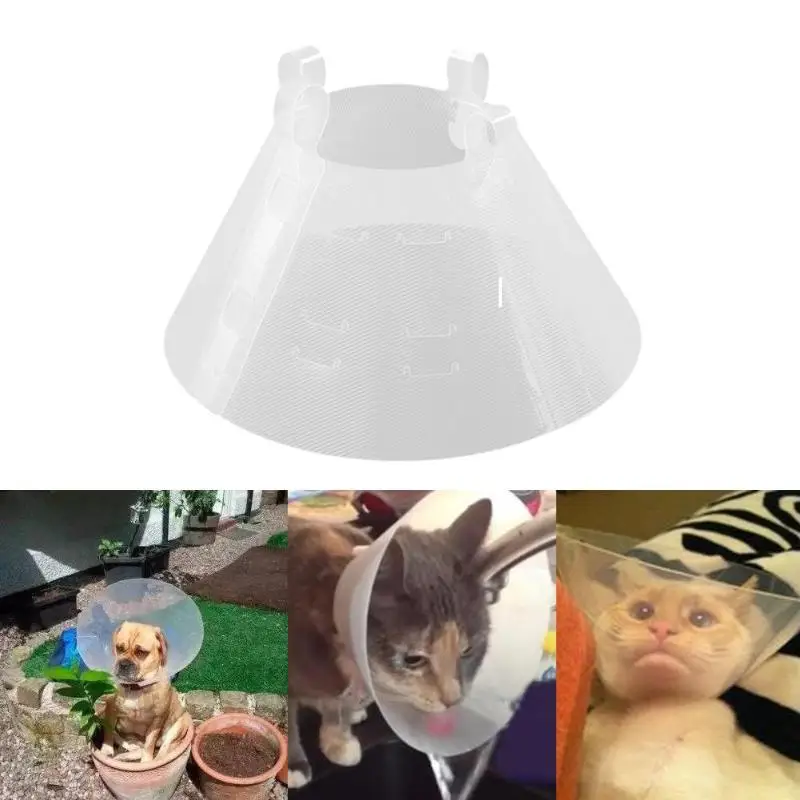 VKTECH Pet Elizabeth кольцо для защиты кошек и собак Регулируемый защитный чехол красоты