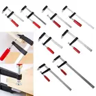 Сверхмощный F-образный зажим, зажим для штанги для деревообработки, высокопрочный зажим для дерева, плотник, ручной инструмент сделай сам, 8 размеров