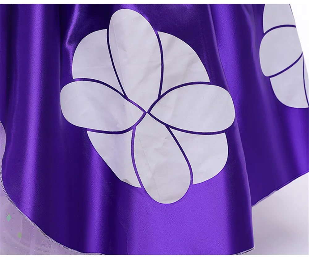 

Purple Princess Ball Gown Cartoon Cute Girls Dresses Flower Girl Dresses Kids Dresses For Girls vestidos de primera