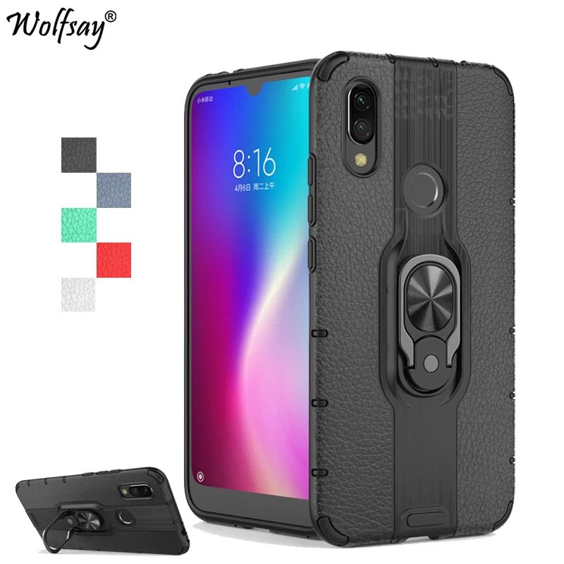 Для Xiaomi Redmi 7 чехол противоударный панцирь робот ПК + ТПУ Жесткий Бампер для