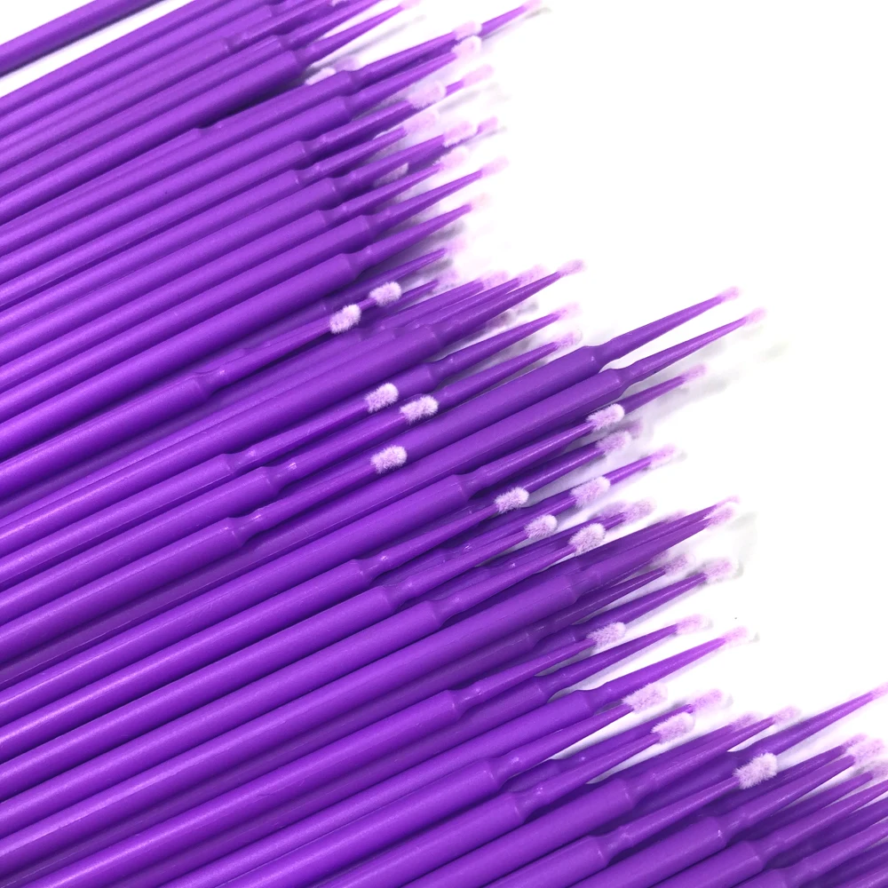 100 шт./упак. одноразовые кисти для макияжа тампоны микрокисти инструменты