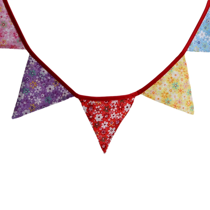 Цветочный принт гирлянды для дня рождения баннеры Вымпел детский душ Свадебные