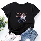 Футболка женская Свободная с принтом в готическом стиле