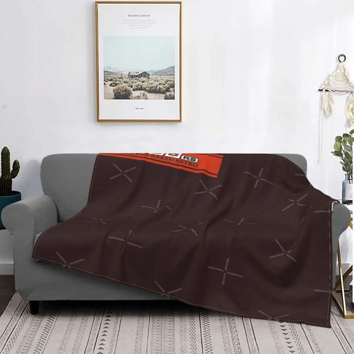 

Manta Retro moderna Z900Rs, colcha a cuadros para cama, manta de verano para cama