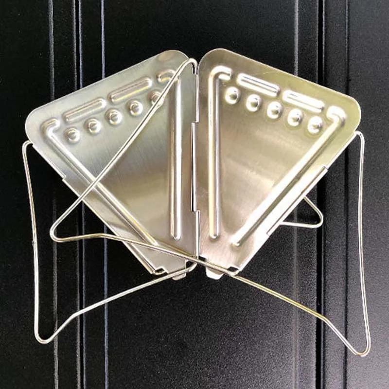 

Stainless Steel Coffee Dripper Holder Foldable Coffee Filter Rack Camping Hiking Picnic Pour Over Coffee Drip Cone