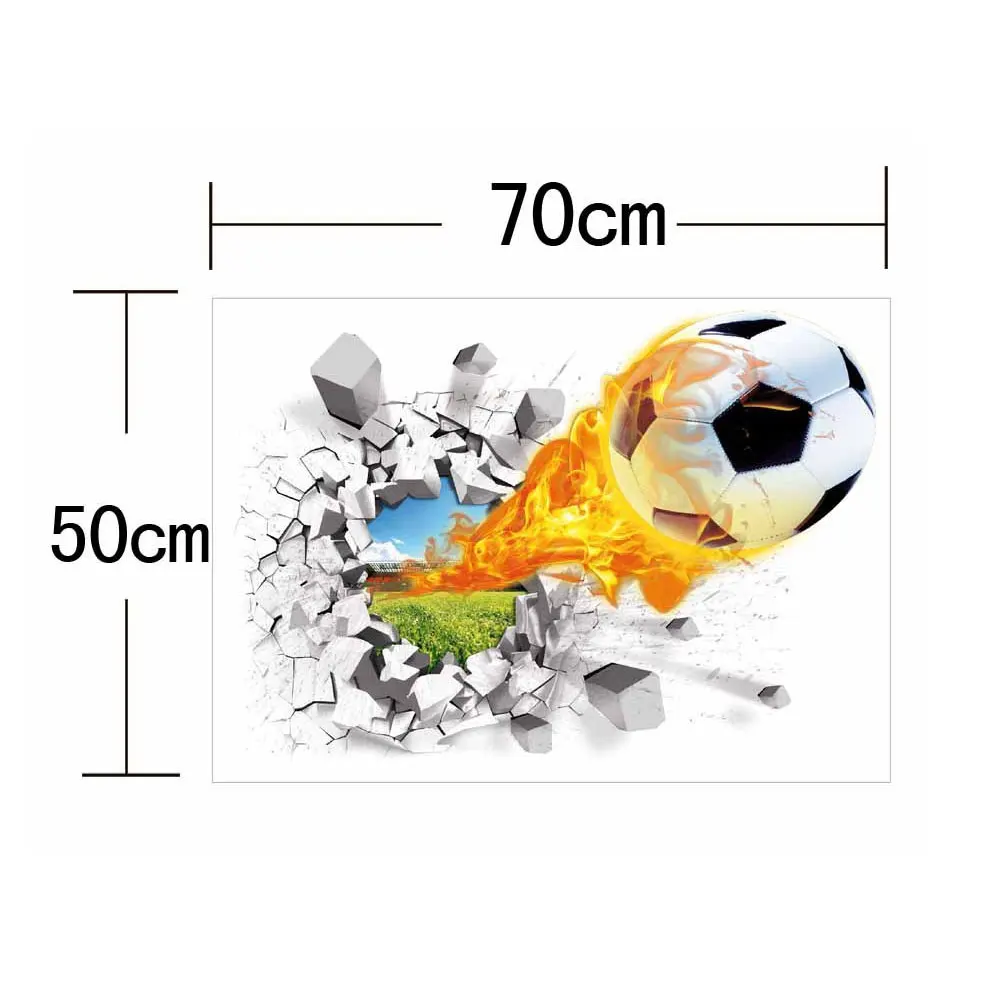 3D Shot Футбол детские наклейки на стену съемные для детской спальни