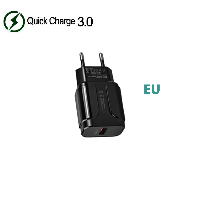 Быстрое зарядное устройство 5 В 3 А 0 USB черный американский Европейский адаптер