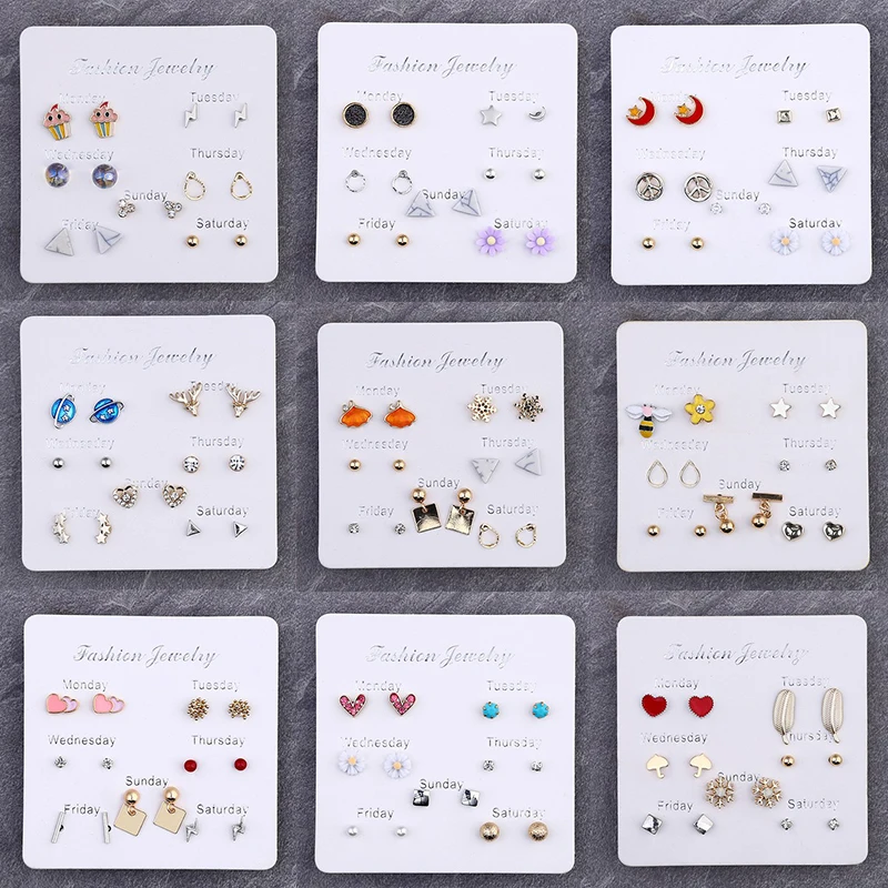 Серьги гвоздики Корейская версия оптовая продажа креативный подарок для девушки