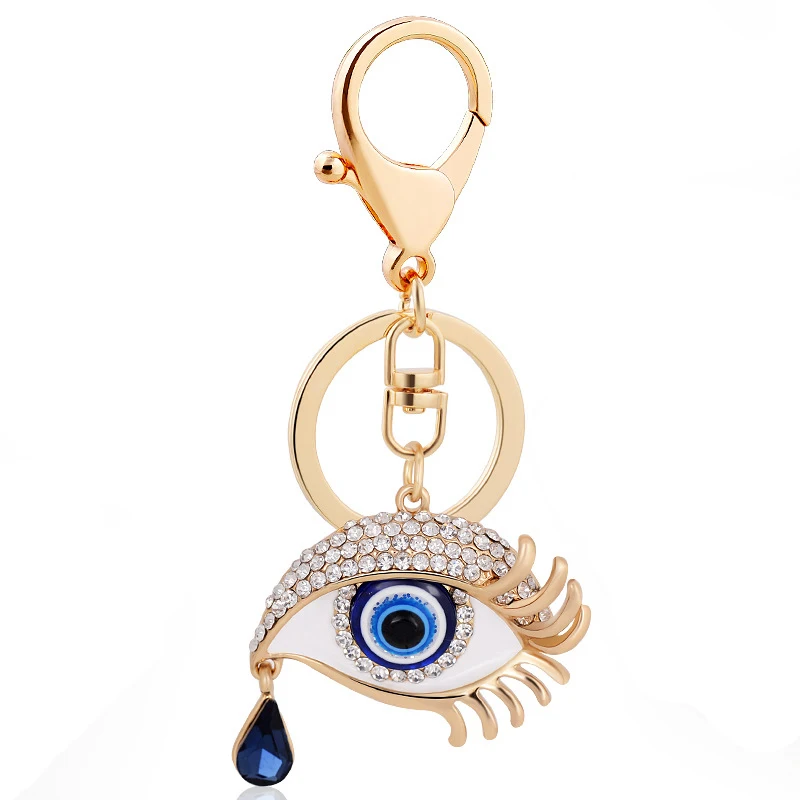 Брелок с подвеской в виде глаза ангела милый брелок золотого цвета кольцо для