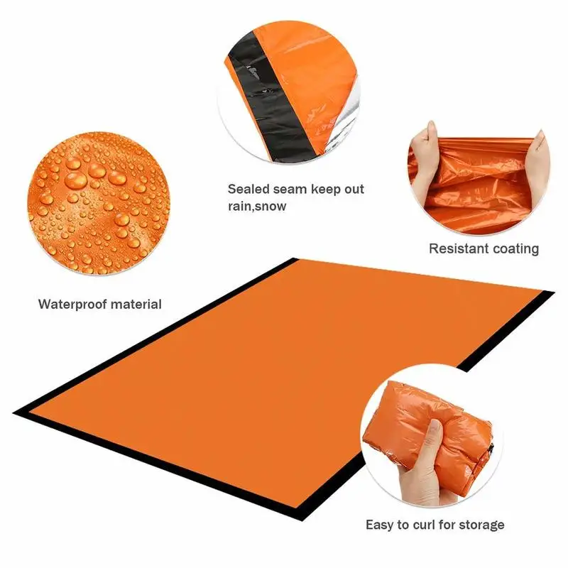 Компактный Спальный Мешок Bivy Sack портативный водонепроницаемый многоразовый