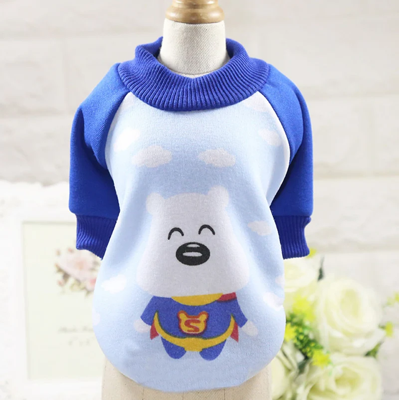 Зимняя одежда мультяшная собака года толстовки с капюшоном наряд для щенка