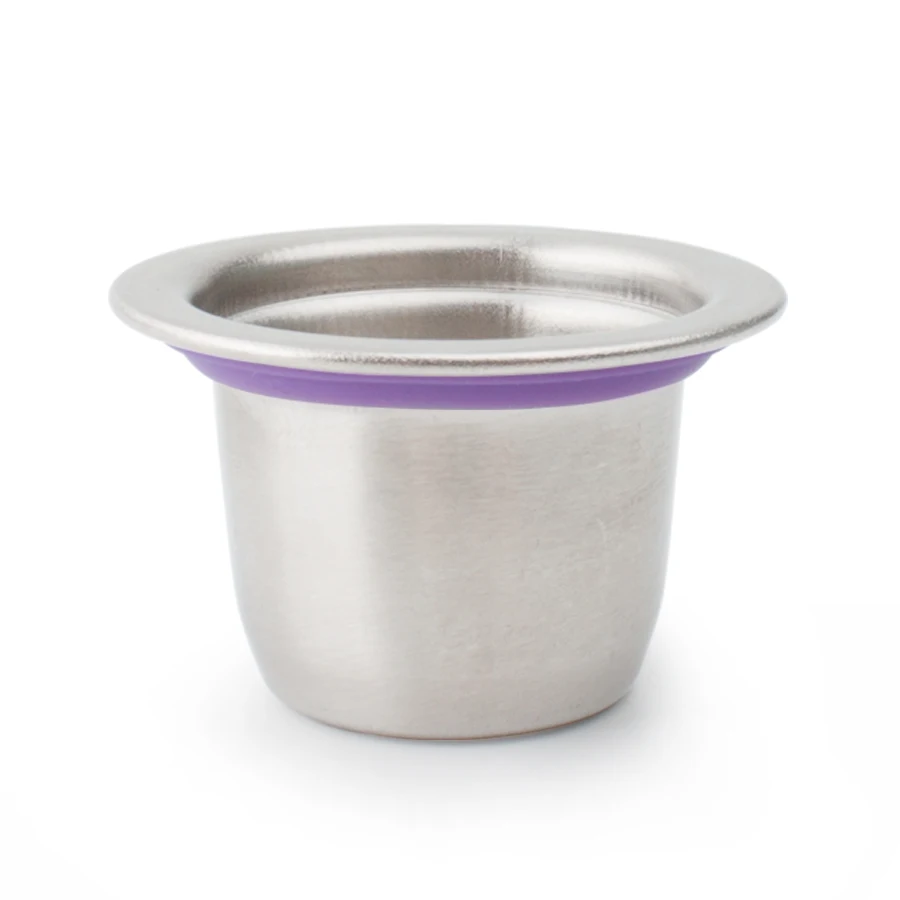 

Капсула из нержавеющей стали подходит для nespresso многоразового использования многоразового кофе машина чашка pod фиолетовое кольцо