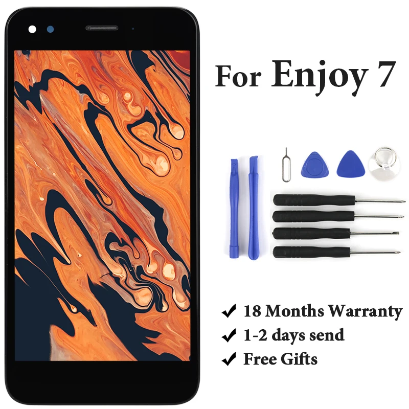 Для Enjoy 7S/ P9 lite mini/ Y6 Pro 2017 ЖК дисплей Nova с сенсорным экраном в сборе запасная