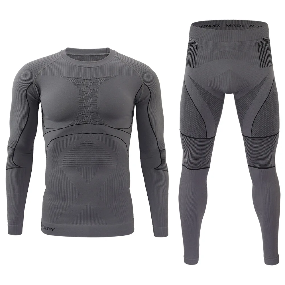 

Winter Warm Seamless Tight Tactical Thermal Underwear Set Men Outdoor Function Breathable Training Cycling Thermo Long Underwear
