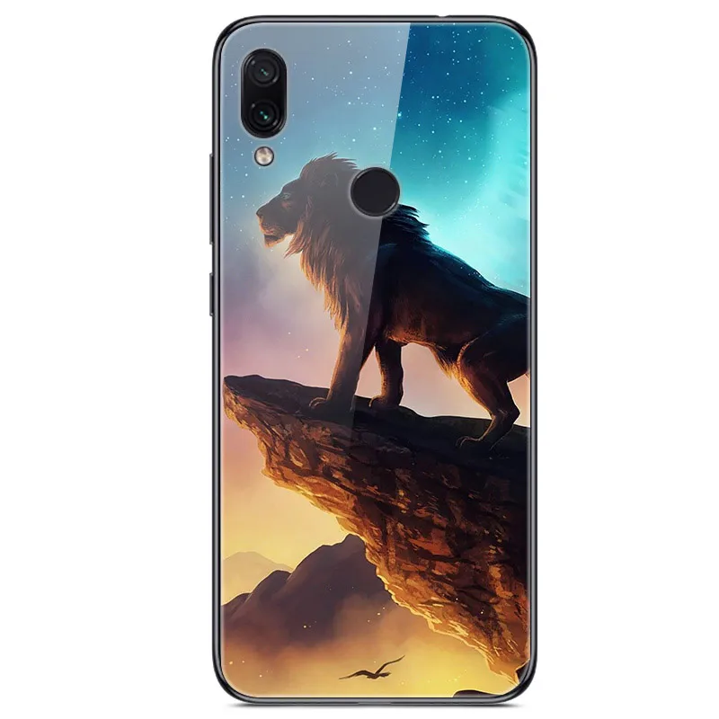 38 6,3 ''для xiaomi Redmi Note 7, чехол из закаленного стекла, мягкий бампер, 3D печать, чехол для xiaomi Redmi Note 7, Note7 Pro 7 S, чехол для телефона - Цвет: 38