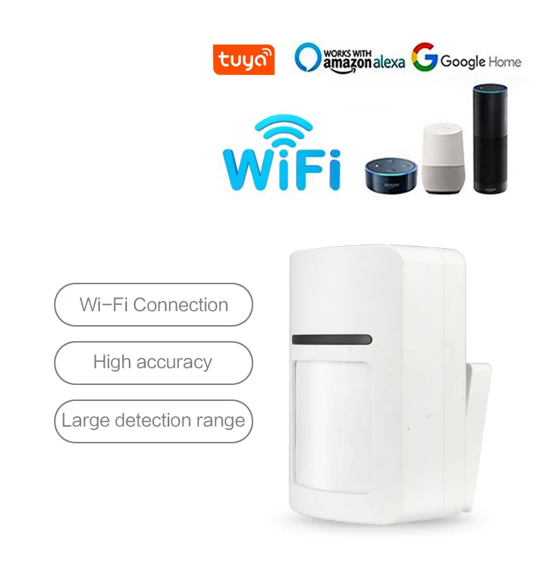 Tuya Wifi умный PIR детектор движения сенсор мобильное приложение уведомления в реальном времени беспроводной домашней безопасности