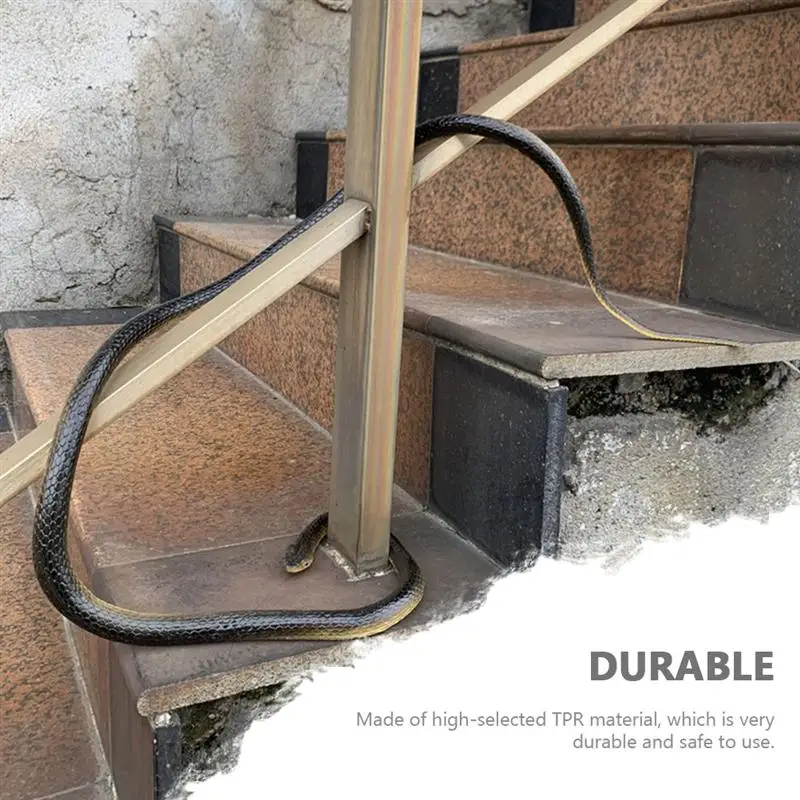 2 piezas de juguete de broma, juguete de simulaci&oacute;n de serpiente, juguete de serpiente, modelo de serpiente realista-2