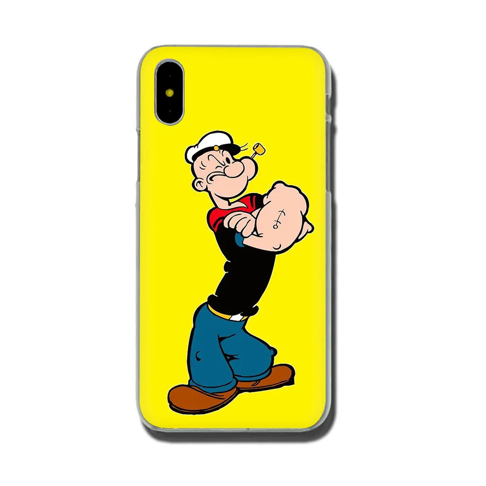 H8 Жесткий чехол для телефона EWAU popeye для iPhone 11 Pro 6 6S Plus 7 8 Plus X XS XR XS Max - Цвет: H8